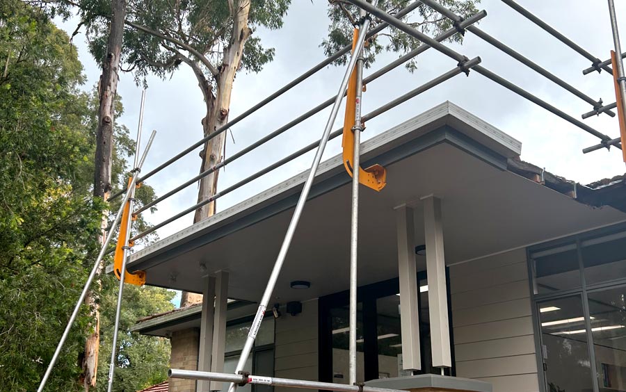 Edge Protection Pole-Up Raker Sydney