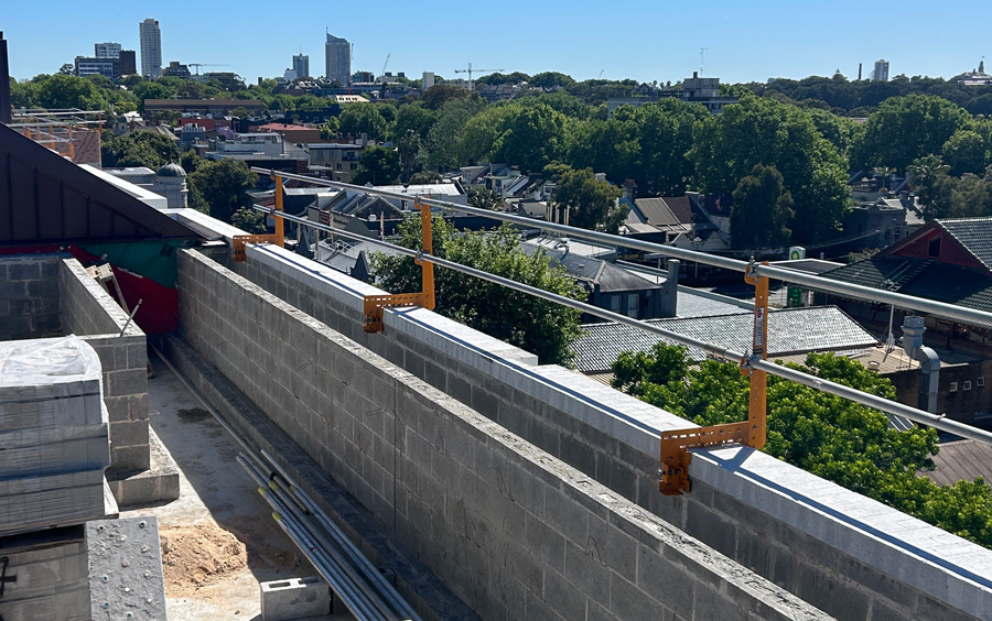 Hire Temporary Edge Protection - Parapet Clamp Sydney