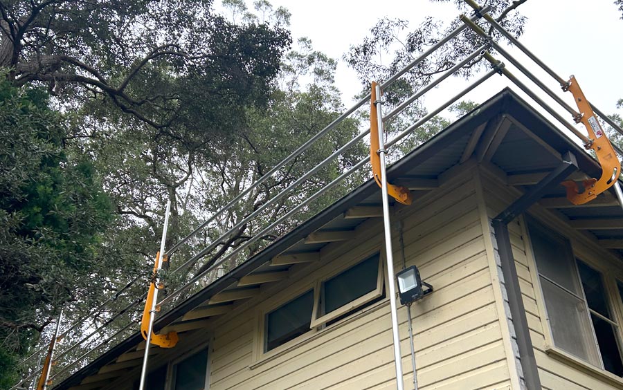 Pole-Up Rafter - Temporary Edge Protection Sydney