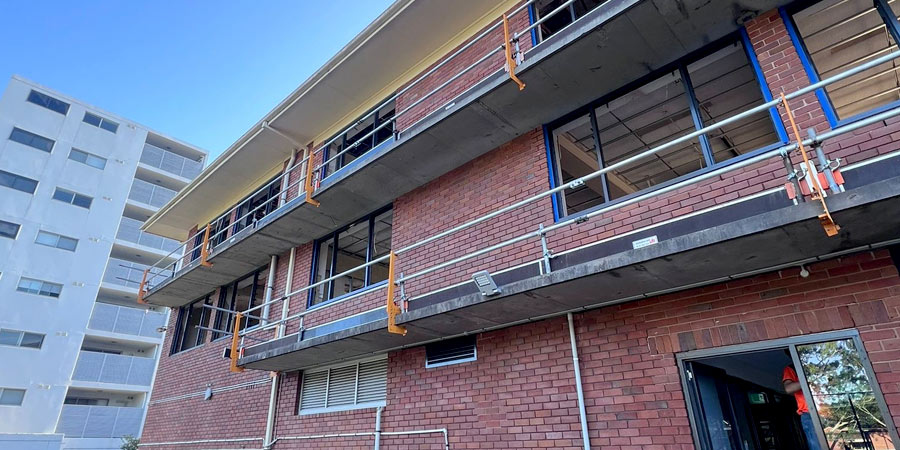 Ongoing Construction Temporary Edge Protection Trinity College Sydney