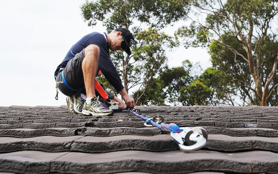 Anchor Systems Installation Sydney - TileLink Anchor Steel Rafters
