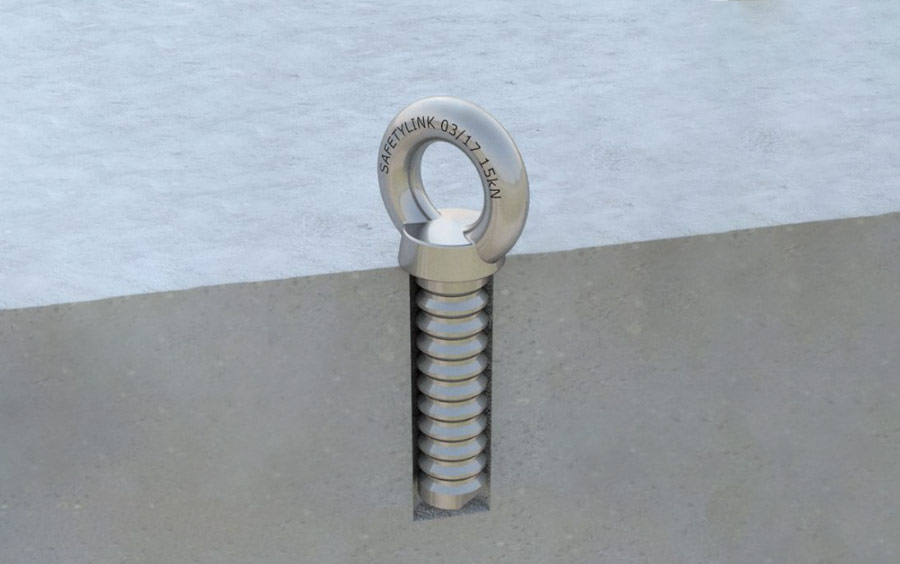 ConcreteLink Collared Eyebolt - Permanent Edge Protection Services Sydney