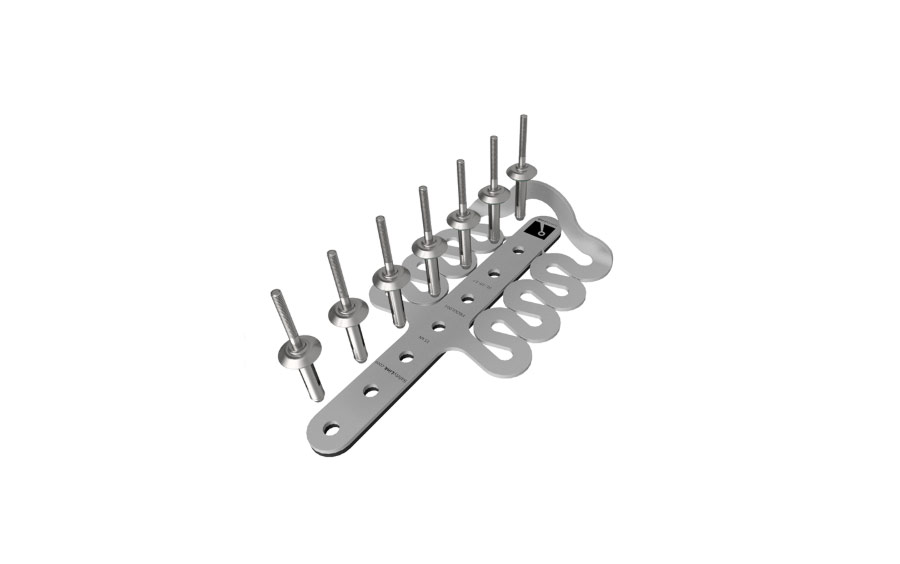FrogLink Anchor with Rivets - Edge Protection Services Sydney