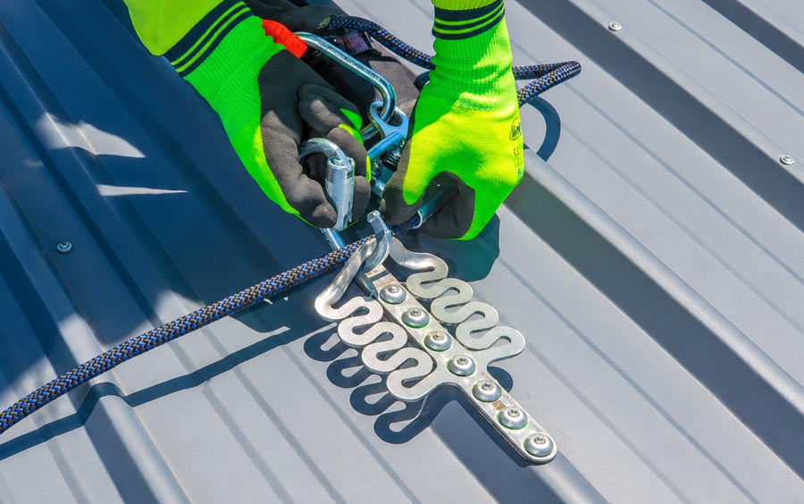 Installation Permanent Edge Protection - FrogLink Anchor with Rivets