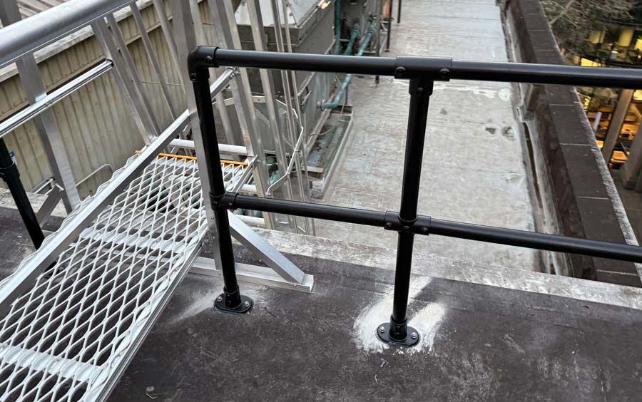 Permanent Guardrail Systems Roof Installation